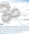 Detailed view of Dryer Heating Element Replacement For Samsung Dryers Exact Fit Plug And Play Easy Install Nickel Chrome Alloy Winding