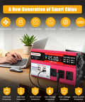 Heavy Duty 1000W Car Power Inverter That Converts 12V DC To 110V AC Smoothly with three AC sockets and USB ports