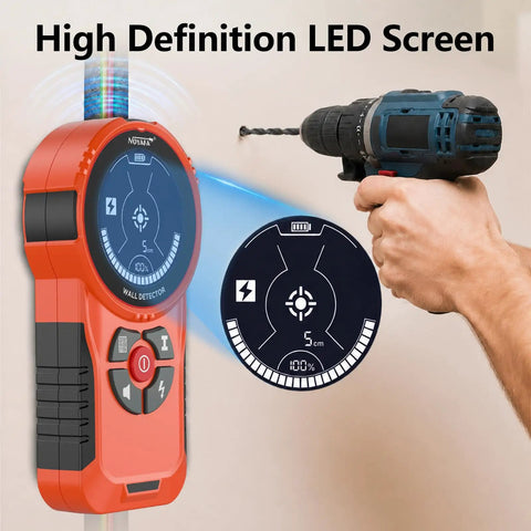High Precision Stud Finder Wall Scanner With Digital Live Wire And Hidden Wall Pipe Tracker Fast Drywall Scanning And Dead On Accuracy For Home Repair Projects