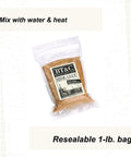 Legit One Pound Bag Of 100 Percent Natural Hide Glue Dry Granules For Lutherie And Woodworking With 315 Gram Strength in resealable bag.