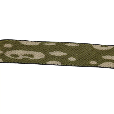 Elastic Headlamp Strap For Outdoor Adventures Premium Nylon And Silicone Band fits 22 to 32mm, olive camo pattern close-up
