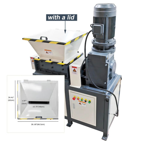 Beast Of A Heavy Duty Metal Shredder Machine Dual Shaft Crusher With 19 Blade Gear System for industrial waste