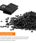 Black Window Glass Channel Clip Set For Auto Window Regulator Holders shown with strong material pellets