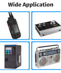 Various electronic devices with the text 'Wide Application' showcasing applicability for the Rotary Band Switch 4P4T 4 Pole Channel Selector.