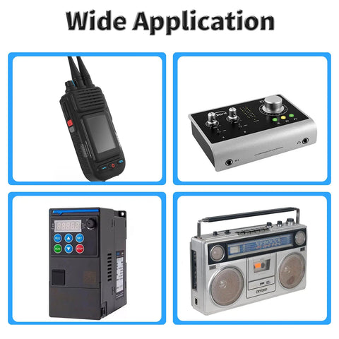 KCZ 4P8T Rotary Band Switch 4 Pole 8 Position 4 Deck For DIY Projects With 6mm Shaft, 0.3A 220V, High Quality Multi Pole Switch For Audio, Radio, And Electronics Builds, shown for radio and audio use