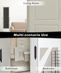 8 Pack Self Adhesive Cabinet Handles In Black ABS Plastic Push Peel And Stick Door Pulls for multi-scenario use in living room, bathroom, bedroom.