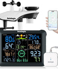WiFi Weather Station With AI Weatherseed Forecasts Real Time Alerts Wind Speed Rain Gauge UV Index For Your Home