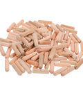 Beveled Hardwood Dowel Pins For Furniture Assembly 100 Pack 30mm By 8mm Beige Wood Dowels With A Solid Grip And No Wobble Clean Look