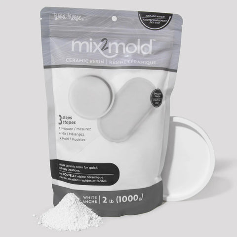 Totally Hassle Free Ceramic Resin Powder And Casting Compound For Quick Custom Creations No Sweat Kiln Free Air Cure Plaster Alternative With Silky White Look In Smart Two Pound Bag For Killer Craft Projects