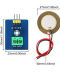 10 Pack Piezoelectric Sensor Analog Ceramic Vibration Module For Arduino Projects 3.3V Or 5V Power Supply Kit