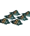 Heavy Duty Garage Door Hinge Replacement Kit Matches Four Panel Two Car Width With Top Shelf Zinc Hardware And Premium Rust Resistant Finish With No Sweat Diy Install Guaranteed, six zinc coated hinges.
