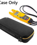 Beefy EVA Hard Case For T5-1000 T5 600 T6-1000 T6 600 Electrical Voltage Tester, Case with black textured surface and yellow zipper
