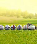 8 Pack Precision Golf Ball Marker Set with 4 Color Marking Stencils and 4 Vibrant Markers for Quick Alignment on the Green