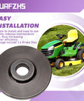 Beefed Up Brake Disc For Wide Range Mower Models Compatible With MTD Cub Cadet Craftsman next to green lawn mower