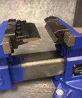 6 inch bench vise with 4 Inch Vise Mount Press Brake Bender Attachment for Sheet Metal Cross Slide, 90 Degree Bends