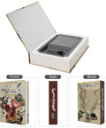 Hollow Book Safe With Hidden Compartment And Combination Lock, Disguised Book Safe for Valuables, 8.7 by 6 by 2 inches, open view