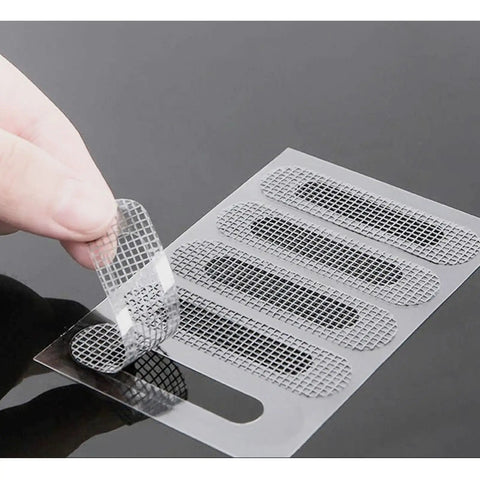 Window Screen Patch Kit With 25 Self Adhesive Fiberglass Mesh Patches 60x15 mm For Holes And Tears In Screen Doors And Windows Waterproof Quick Fix Easy Stick On Repair