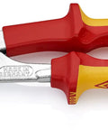 Cobra High Tech Water Pump Pliers 1000V Insulated With Tethered Attachment 10 Inch Red Yellow Quick Jaw Adjustment