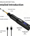 Built Different Cordless Rotary Tool Kit With Nine Adjustable Speeds And Fast Usb Charging Versatile Electric Engraver for detailed tool features.