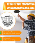 Top Shelf Heavy Duty Zinc Alloy Cable Connectors And Wire Clamps Assortment For Romex And Standard Residential Electrical Wiring keeps NM cables secure.