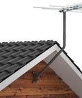Universal Antenna Mounting Pole 1.5 Inch Diameter 51 Inch Length Heavy Duty J Mount for roof installation