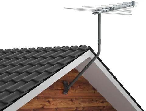 Universal Antenna Mounting Pole 1.5 Inch Diameter 51 Inch Length Heavy Duty J Mount for roof installation