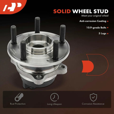 Two Pack Beefed Up Rear Wheel Bearing And Hub Assembly With ABS For Kia Sorento 2011 2015 And Hyundai Santa Fe 2007 2020
