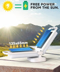 Solar Camping Lantern With 6000mAh Rechargeable Battery Up To 80 Hours Of Light and dual solar panels for free sun energy