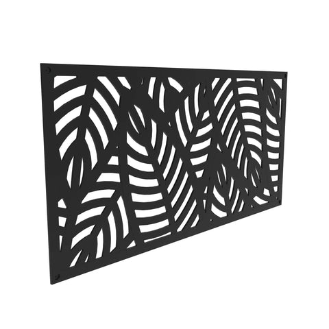 2x4 Black Outdoor Decorative Screen Panels Durable Polypropylene Weather Resistant With Low Thermal Expansion Stays Stable In Extreme Climates