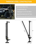 Heavy Duty Farm Jack 60 Inch Utility Lifting Tool For Tractor Truck SUV ATV UTV Off Road Recovery 6600 Lbs Capacity displayed