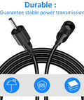 Close-up of 10 Feet Solar Extension Cable For Water Pumps And Air Pumps Two Pack Durable Power Wire Extender with connectors visible.
