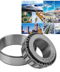Four Piece Separable Tapered Roller Bearing Kit Model 32004 2007104E Steel Heavy Duty Mechanical Bearing Replacement For Machine Tools Drive Motors Transmission Gear Equipment, steel bearing close-up