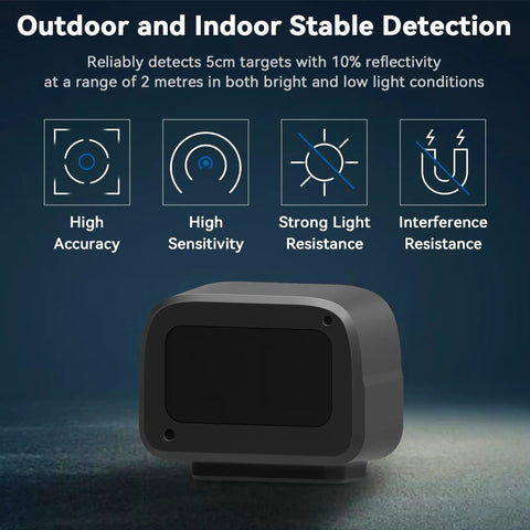 Long Range Lidar Sensor With High Precision PToF Distance Measurement Micro Single Point Ranging Module with high accuracy icons