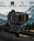Motion Awake Red Dot Sight with 2MOA Dot, 11 Level Brightness, Multi Coated Optics, IPX7 Waterproof, Get On Target Fast, Absolute Co-Witness Mount, Picatinny Rail Rifle Scope for Quick On Point Accuracy on Picatinny rail