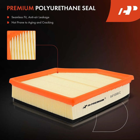 Volvo Engine Air Filter Fit S60 S80 V60 V70 XC60 XC70 2008 Through 2016 3.0L 3.2L Replace 30745344 with premium polyurethane seal