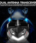 Pro RC Fishing Bait Boat With Four Bait Holders, 1640ft Remote Range, featuring dual antenna transceiver, LED lights, night view