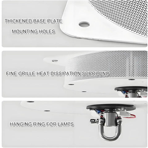 Heavy Duty Electric Chandelier Hoist With Super Long 19 Foot Lifting Stroke For High Ceiling Villus And Home Cleaning Winch System Motorized Lifter Supports Up To 40kg Heavy Load Safely base plate, mounting holes, heat dissipation grille.