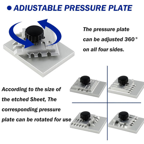 JOYABEST photo-etched parts bender tool with adjustable pressure plate for metal sheets