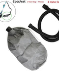 Pro Drywall Sanding Vacuum Dust Collector With 2M Hose And Self-Priming Bag, Grey dust bag and flexible 2 meter black hose.