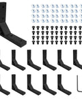 12 Pack 2020 Angle Bracket Corner Black With T Nuts And Screws Wrench For 8020 Aluminum Profile V Slot 3D Printer