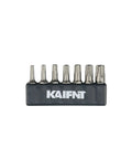 No Gimmicks Torx Plus Five Point Security Bit Set Including Seven Piece Assortment with quarter inch drive for tamper proof fasteners.