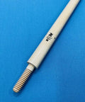 Close-up of Badass Japan Crafted Carom Cue Shaft with threaded end, showcasing premium maple material and 12mm tip.