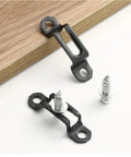 Kickass Hidden Furniture Connector Screws And Steel Cabinet Joinery Hardware Kit Featuring One Hundred Heavy Duty Invisible Assembly Clamps on wood