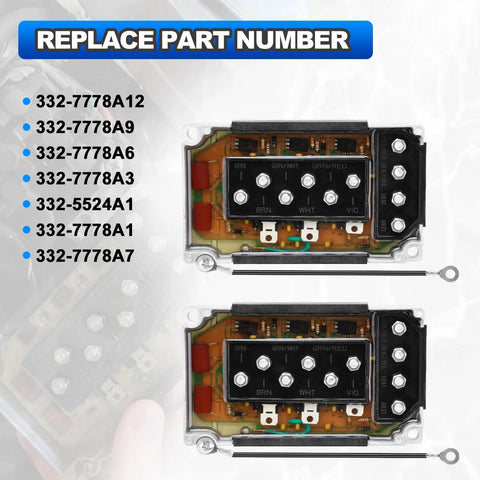 Dual CDI Module Switch Box For Mercury Outboard Motors 50 HP To 220 HP Replacement Power Pack With Part Numbers 332 7778 A12 A9 A6 A3 5524 A1 A7