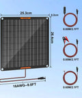 10W Monocrystalline Solar Battery Maintainer For Cars Boats RVs Waterproof Trickle Charger With Alligator Clips 12V Auto