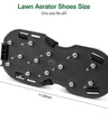 Lawn Aerator Shoes With Adjustable Straps And Heavy Duty Spikes For Quick Grass Aeration In Any Yard Or Garden Secure Fit