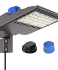 300W LED Parking Lot Light with Adjustable Slip Fitter Mount Dusk To Dawn Photocell 5000K Daylight 45000 Lumens AC100 277V IP65