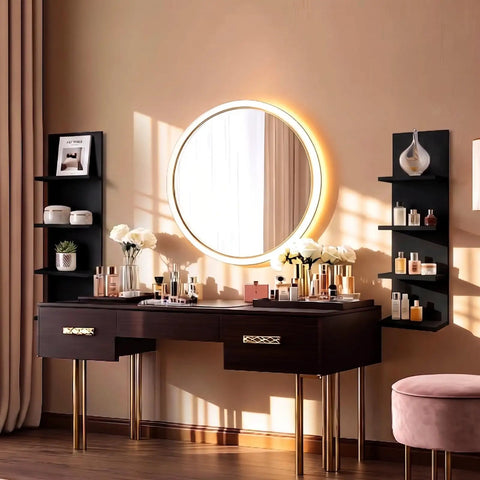 Upgrade Your Walls No Fuss Needed, Four Tier Black Corner Shelves For Room And Kitchen Decor, Vertical Floating Display Rack For Makeup Perfume And Plants, Solid Floor Space Savior With Sleek Finish