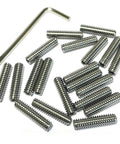 20-Piece 1/4-20 By 1 Inch Stainless Steel Hex Socket Set Screws With Allen Head Grub Style 304 Stainless Steel Includes 1/8 Inch Allen Wrench