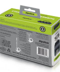 Packaging of 2 Inch Floor Protector Rubber Caster Wheels Set Of 4 With 5 Sixteenth Inch Stem Or Top Plate Mounting details shown